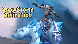 SnowStorm Showcase and Animation  Blizzard 30th Anniversary Mount and Pet  World of Warcraft [upl. by Madaras]