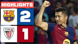 FC BARCELONA 2  1 ATHLETIC CLUB  RESUMEN LALIGA EA SPORTS [upl. by Seraphina]