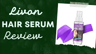 Livon hair serum  review  beauty products series [upl. by Phionna]