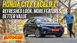 2023 Honda City facelift review  Fresh look more features and ADAS  First Drive  Autocar India [upl. by Ariana183]