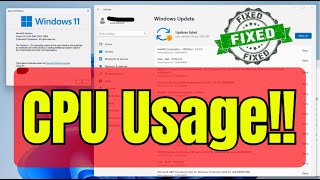 How to Fix CPU Usage Windows 11 [upl. by Werd]