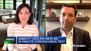 Abbott Labs CEO on new 5 15 minute coronavirus tests [upl. by Dennis]