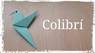 Colibrí de Papel  Origami [upl. by Soulier610]