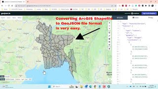 Converting ArcGIS Shapefile To GeoJSON Quick And Easy [upl. by Medarda]