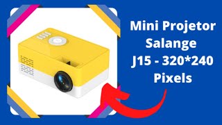 Mini Projetor Salange J15 [upl. by Neerual378]