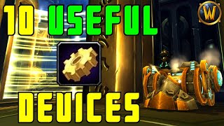 World of Warcraft 10 Useful Engineering Devices As of 83 [upl. by Kenlay]