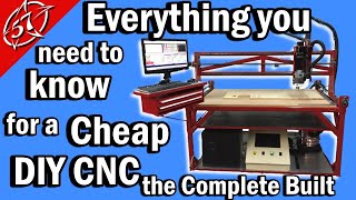 Everything you need to know to build your own CHEAP DIY CNC the COMPLETE BUILT WITH PLANS [upl. by Smiga437]