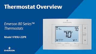 80 Series 1F85U22PR  Thermostat Overview [upl. by Ragan]