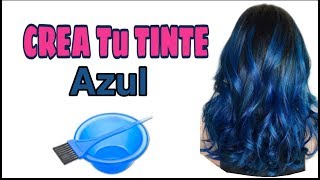 Como PREPARAR TINTE AZUL💆¡Pinta tu cabello SIN maltratarlo 🏡 [upl. by Rahcir]