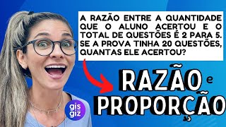 RAZÃO E PROPORÇÃO \Prof Gis 01 [upl. by Kumar]