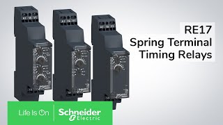 Easy and Time Saving Installation with Spring Terminal Timing Relays  Schneider Electric Support [upl. by Beaston]