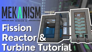 Mekanism Fission Reactor amp Turbine Tutorial [upl. by Orsa766]