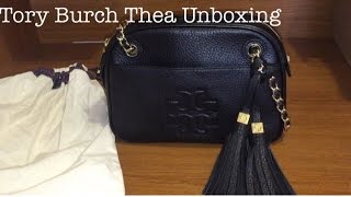 Tory Burch Thea Crossbody Unboxing [upl. by Atilahs]