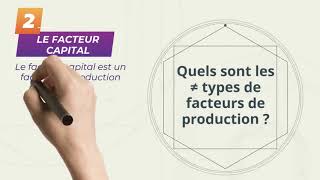 Les facteurs de production [upl. by Esila]