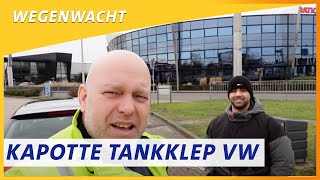 Tankklepje van Volkswagen Golf wil niet open  Wegenwacht Vlog [upl. by Haletta]