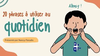 20 phrases à utiliser au quotidien partie 1 🗣️✅📅🌟 [upl. by Nobile]