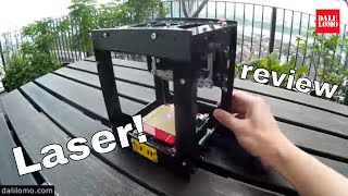 100 Laser Engraver NEJE DK BL1500mw from GearBest  Machines [upl. by Dituri]