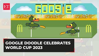 Google Doodle kicks off ICC Cricket World Cup 2023 [upl. by Arianna]