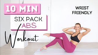 10 min SIX PACK ABS  Intense Core Workout  No Wrists [upl. by Notkcorb529]