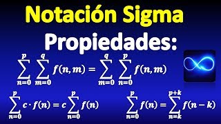 03 Notación sigma Sumatorio Propiedades y Explicación [upl. by Eirrehs]