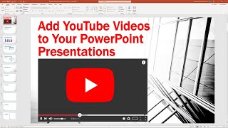 Insert a YouTube Video Into a PowerPoint Presentation [upl. by Gram723]