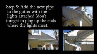 How to hang icicle christmas lights to your gutter inexpensive quick and easy [upl. by Theran]