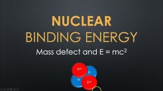 Nuclear Binding Energy tutorial Post 16 physics [upl. by Loredana]