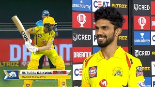 Ruturaj Gaikwad Acceptance Speech  Man of the Match against KKR [upl. by Adnalohs]