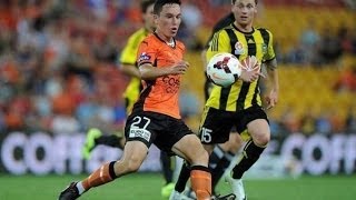 Brisbane Roar vs Wellington Phoenix Hyundai A League 2014 Round 16 [upl. by Ahkihs871]