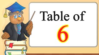 Table of 66S TableTable of SixMultiplication Table of Six [upl. by Engvall]