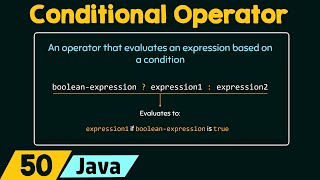 Conditional Operator in Java [upl. by Artemis]