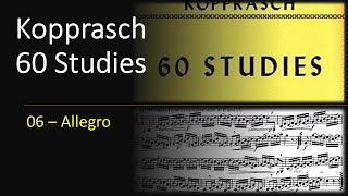 🎺🎺 Kopprasch 60 Studies for Trumpet  06 Allegro [upl. by Ailsun]