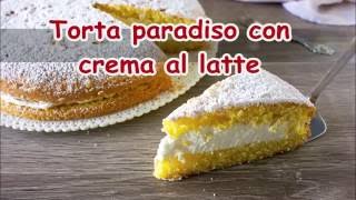 Torta paradiso con crema al latte [upl. by Nylhsoj922]