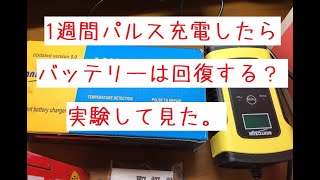 今回は７日間パルス充電をしてカーバッテリーが回復出来るか？実験して見ました。 [upl. by Griffie]