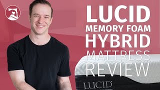 Lucid Memory Foam Hybrid Mattress Review  A Great Value [upl. by Pat36]