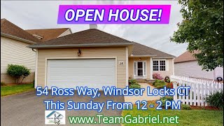 NEW Listing  Open House 54 Ross Way Windsor Locks CT [upl. by Enelia]