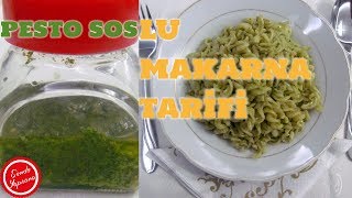 Pesto Soslu Makarna TarifiPesto Sos Nasıl YapılırSende Yapsana [upl. by Nylirrehs787]