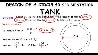 Circular sedimentation tank design [upl. by Ennaeel]