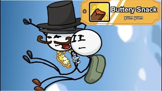 Henry Stickmin  Get the Buttery Snack medal achievement in Infiltrating the Airship guide [upl. by Enymsaj]