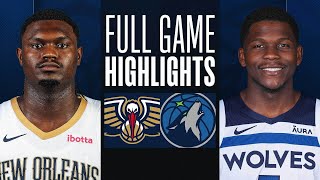 PELICANS at TIMBERWOLVES  FULL GAME HIGHLIGHTS  January 3 2024 [upl. by Atteloj]