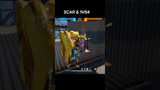 SCAR VS 1VS4 explore freefire impossibleff gamingchannel youtube freefireclipes games [upl. by Peskoff]