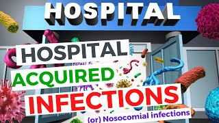 Hospital Acquired Infections Nosocomial Infections  UTI CLABSI HAP and SSI  Made Easy [upl. by Ytissac405]