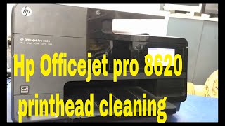 hp officejet pro 8620 printhead cleaning [upl. by Asena]