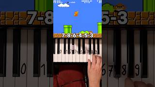 Super Mario Theme Piano Tutorial shorts [upl. by Fiedling157]