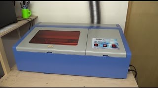 40W Chinese Laser Cutter Review Setup Use  EcProjects [upl. by Anilocin]