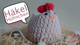 Chenillegarn flauschige Hühner HäkelAnleitung Amigurumi Perfektes Oster DIY [upl. by Oidiple]