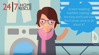 Why is my washing machine making a burning smell  Appliance Breakdown Cover  247 Home Rescue [upl. by Dias]