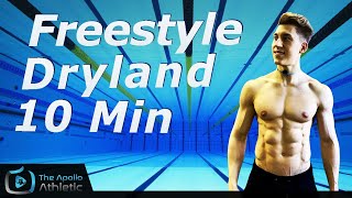 Dryland Workout For Freestyle Swimmers  No Equipment [upl. by Salakcin738]