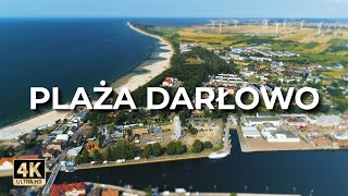 Plaża Darłowo  Plaża w Darłowie z drona  Lato  LECE W MIASTO™ 4k [upl. by Lelia]