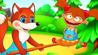 The Fox and the cunning girl Zhikharka English Fairy Tale  Cartoon  Fairy Planet Story for kids [upl. by Airdnas]